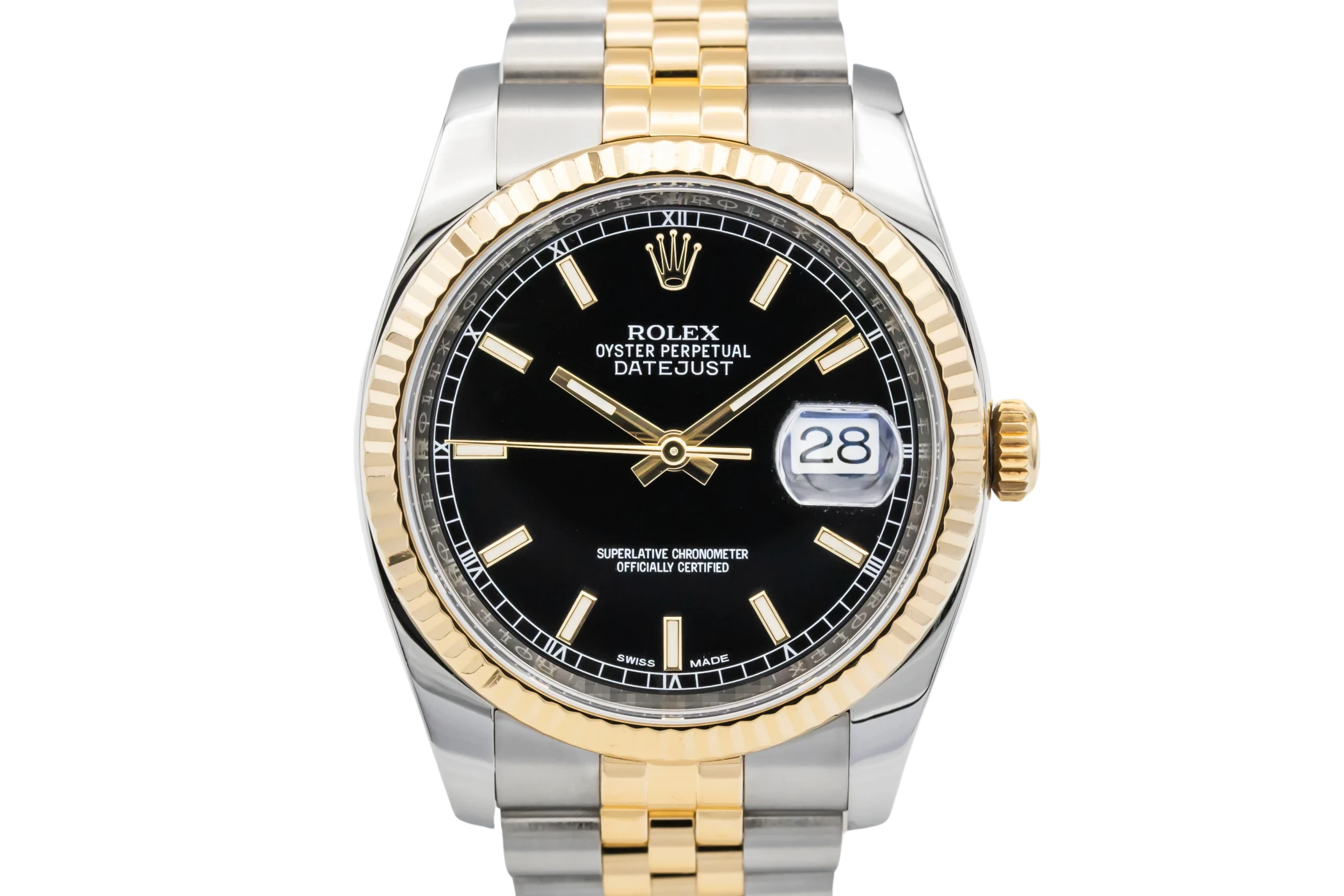 Rolex DateJust 36mm Steel & 18ct Yellow Gold Jubilee 116233 2012