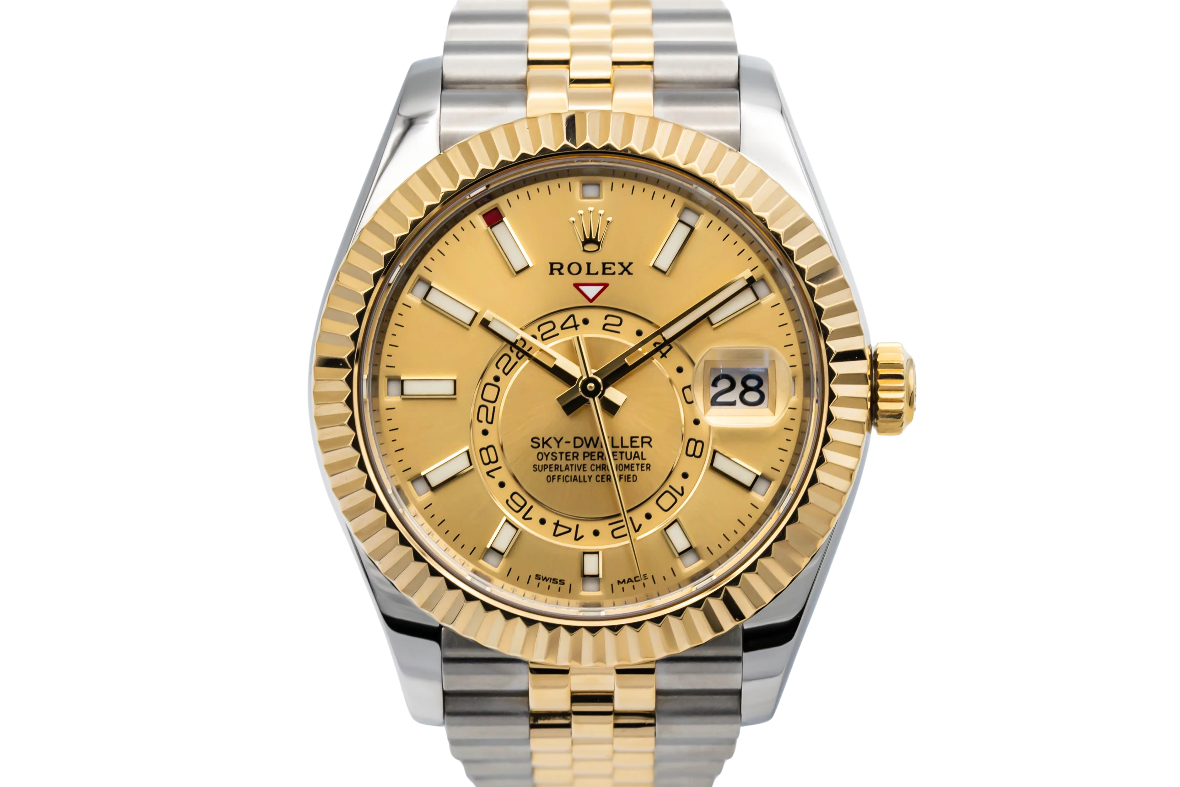Rolex Sky-Dweller 42mm Steel & 18ct Yellow Gold Jubilee 326933 2021