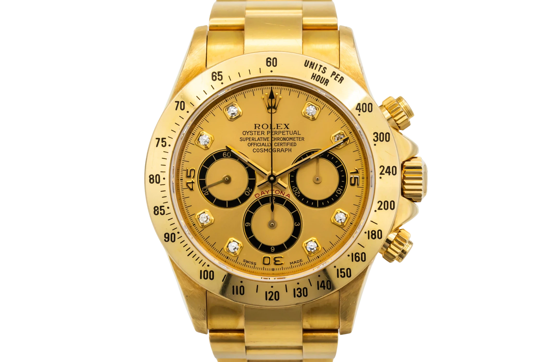 Rolex Cosmograph Daytona Zenith 40mm 18ct Yellow Gold Oyster 16528 1991