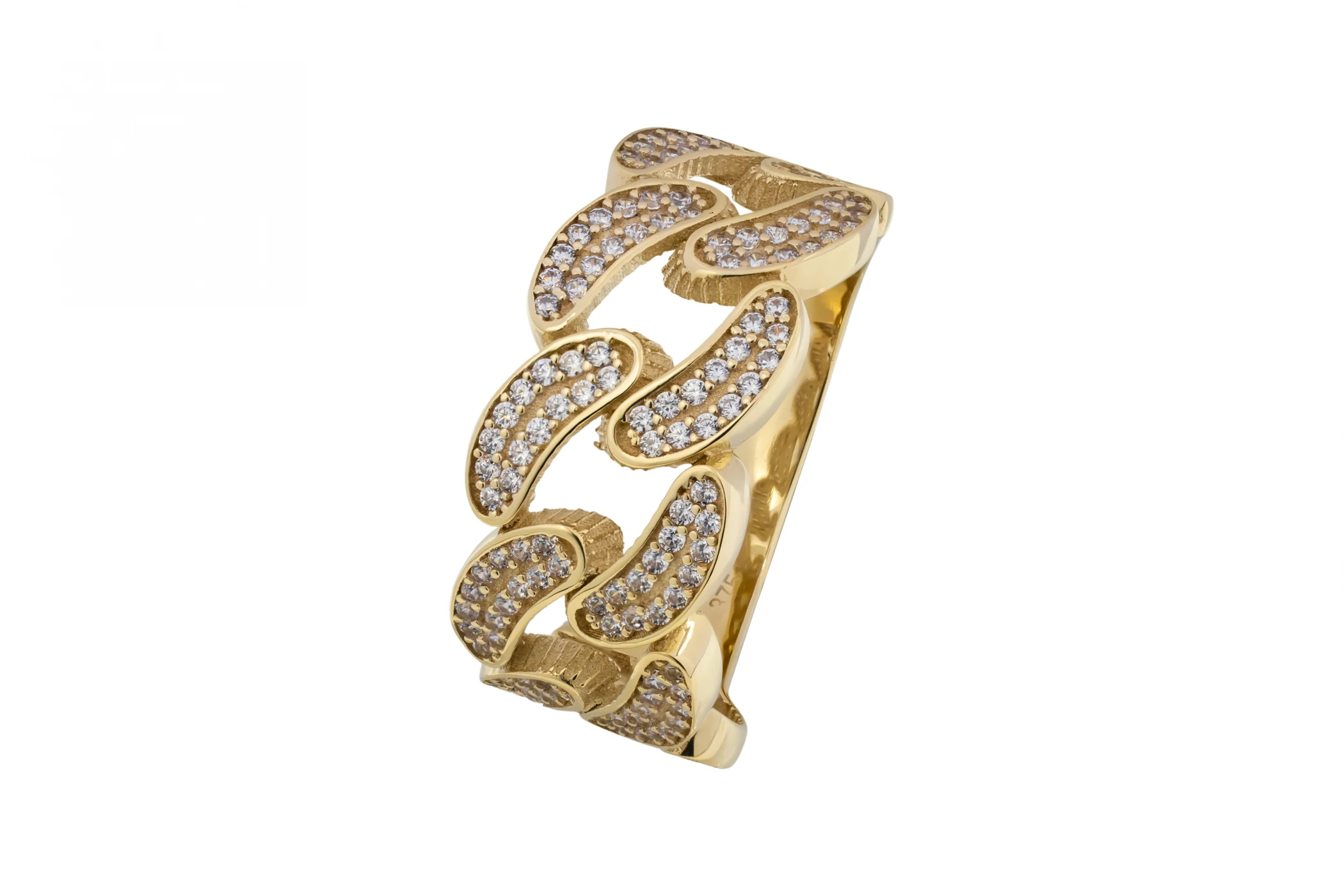 9ct Yellow Gold Cubic Zirconia Ring 6.9g
