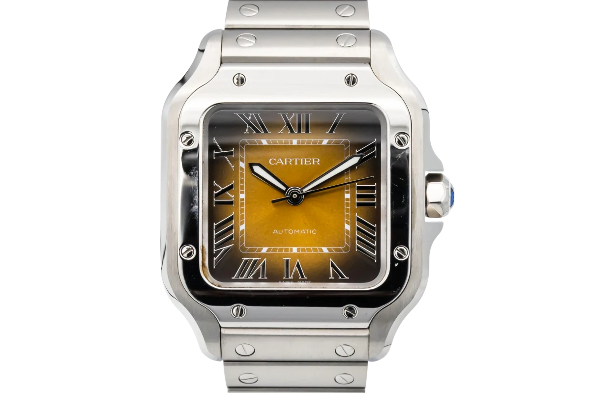Cartier De Santos Medium Tobacco 35mm Stainless Steel WSSA0065 2024