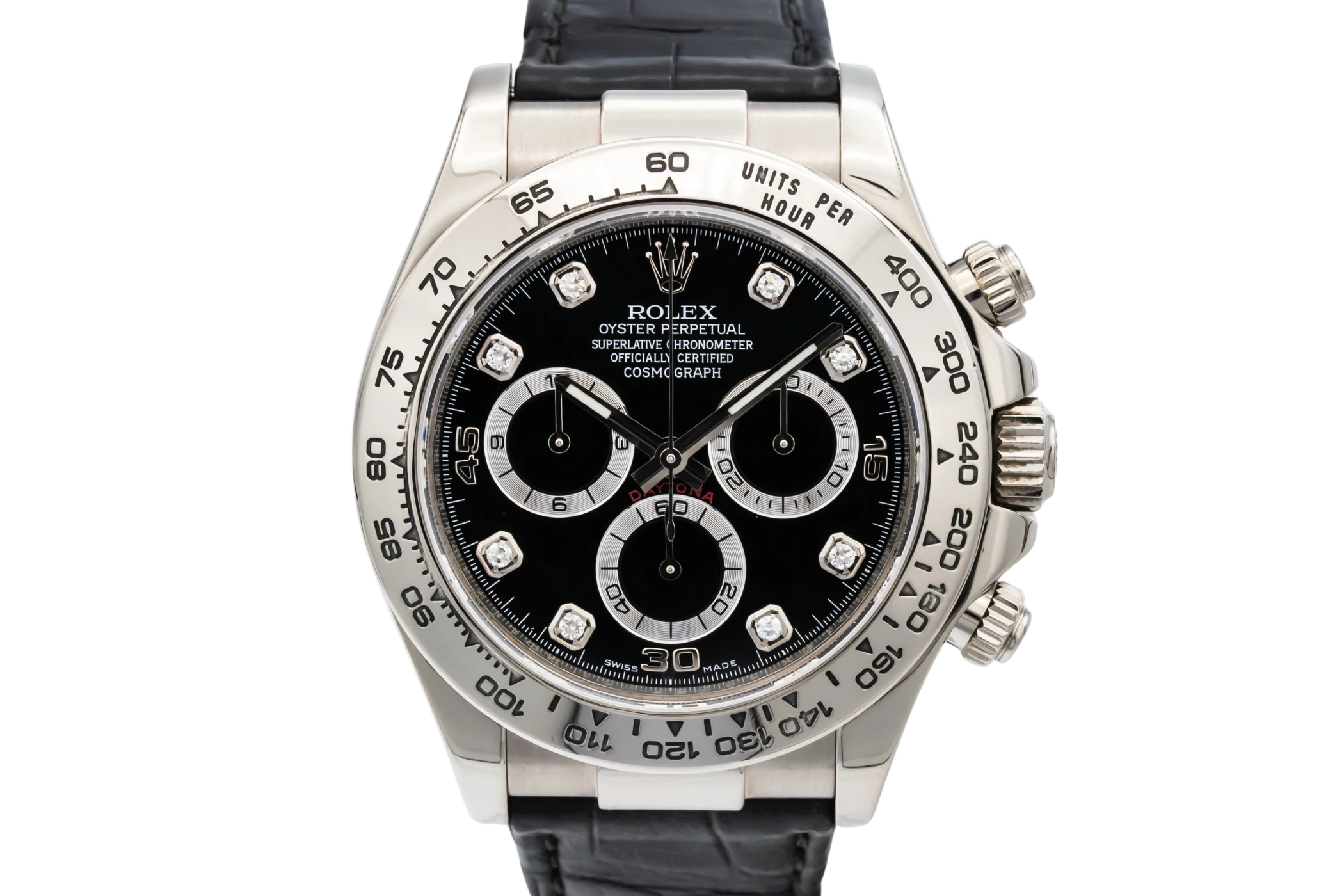 Rolex Cosmograph Daytona 40mm Black Leather 116519 2013