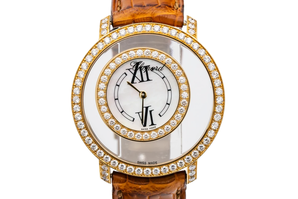 Chopard Happy Diamond 37mm Brown Leather 20/7229-20 Circa 2010