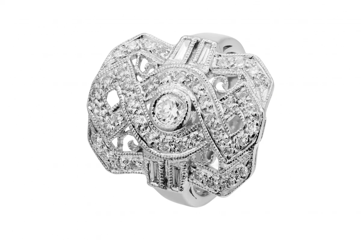 Platinum Diamond Ring 0.98ct 8.3g