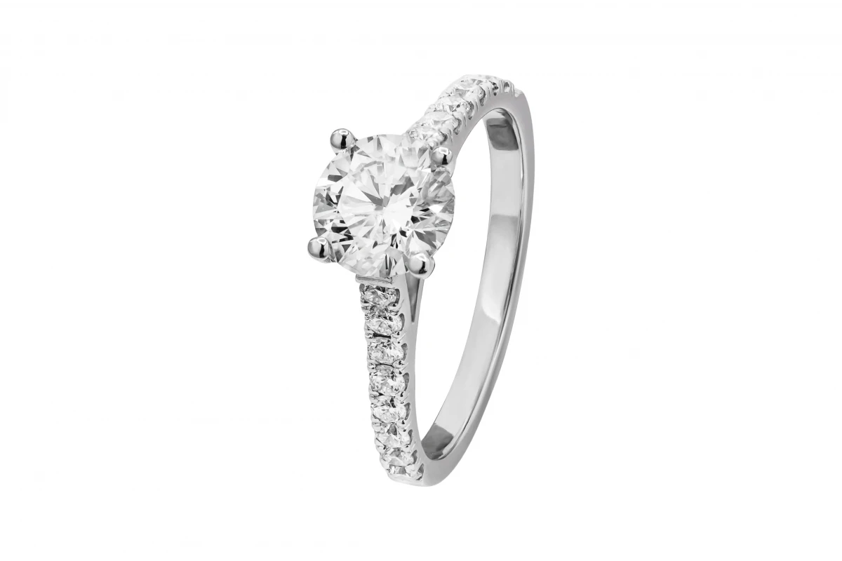 Platinum Diamond Engagement Ring 1.25ct F VS2