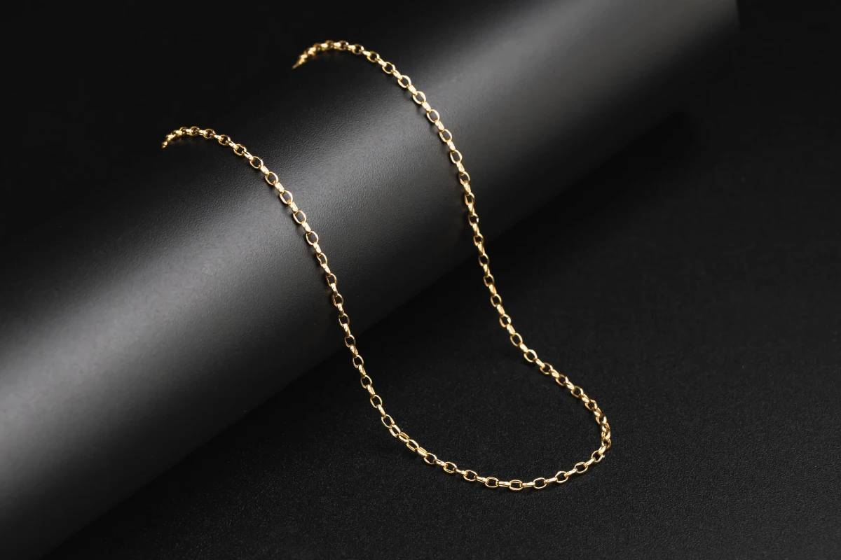 9ct Yellow Gold Anchor Link Chain 18" 1.5g