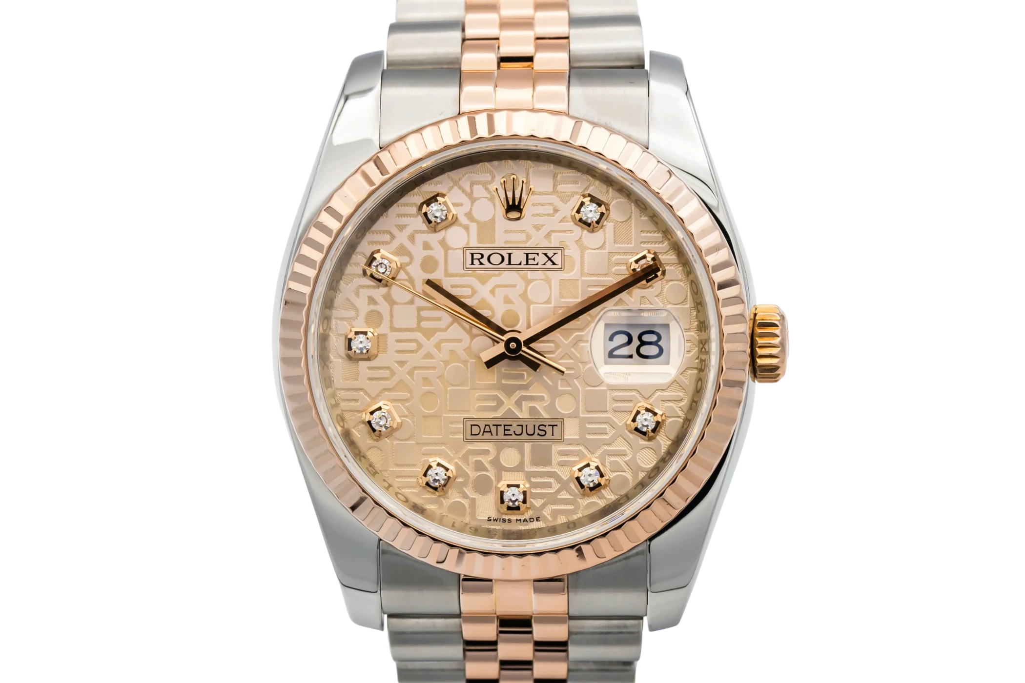 Rolex DateJust 36mm Steel & 18ct Rose Gold Jubilee 116231 2005