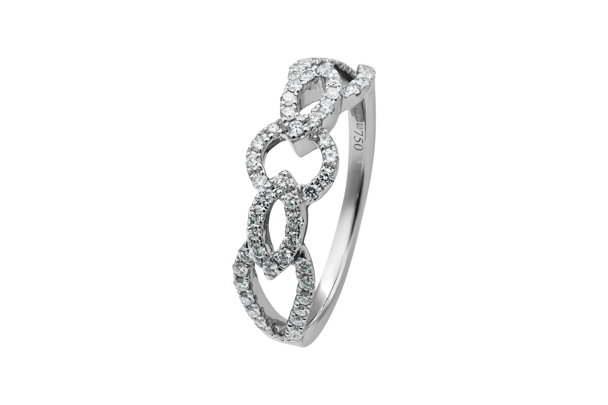 18ct White Gold Diamond Ring 0.70ct