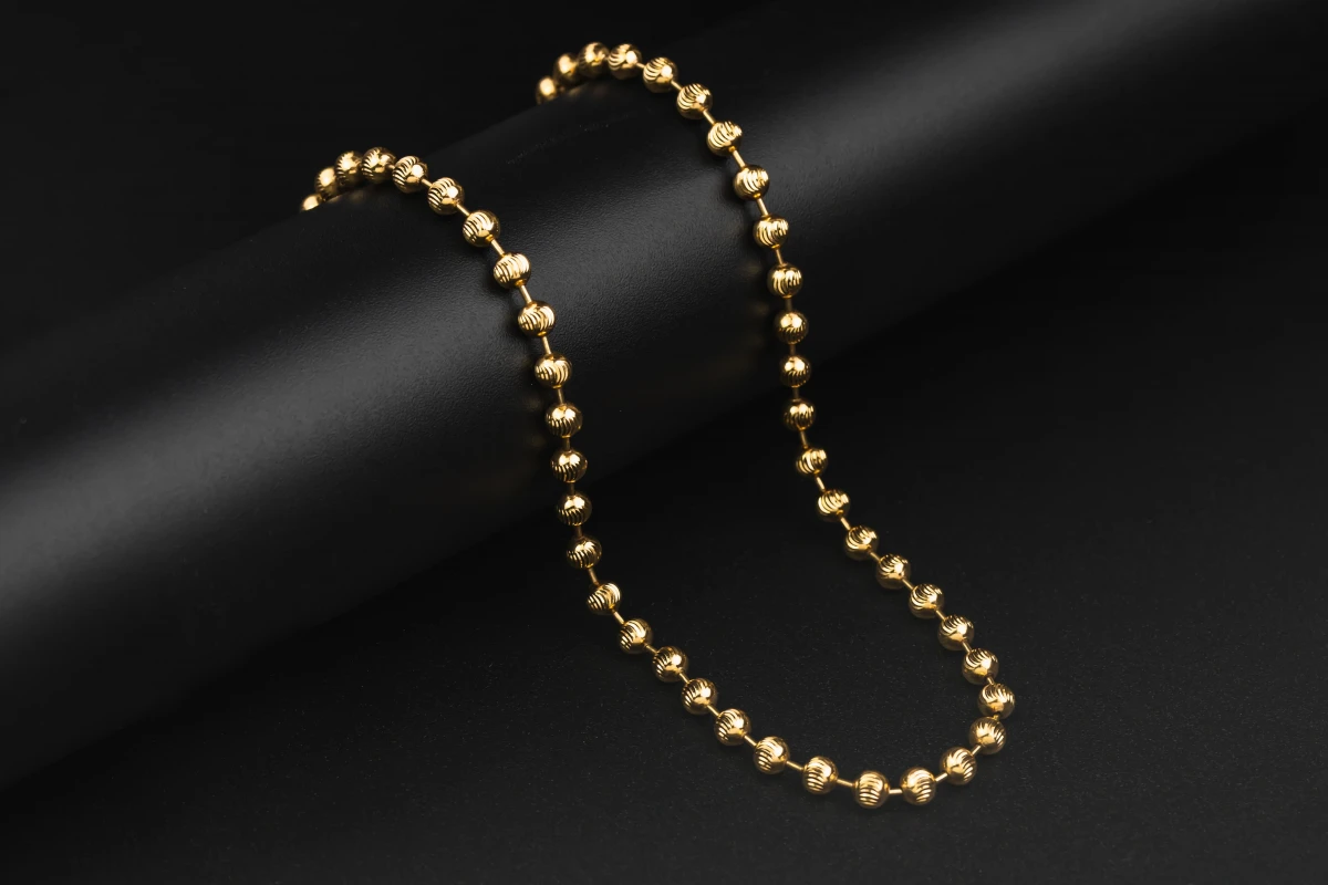 9ct Yellow Gold Moon Cut Chain 28" 24.58g