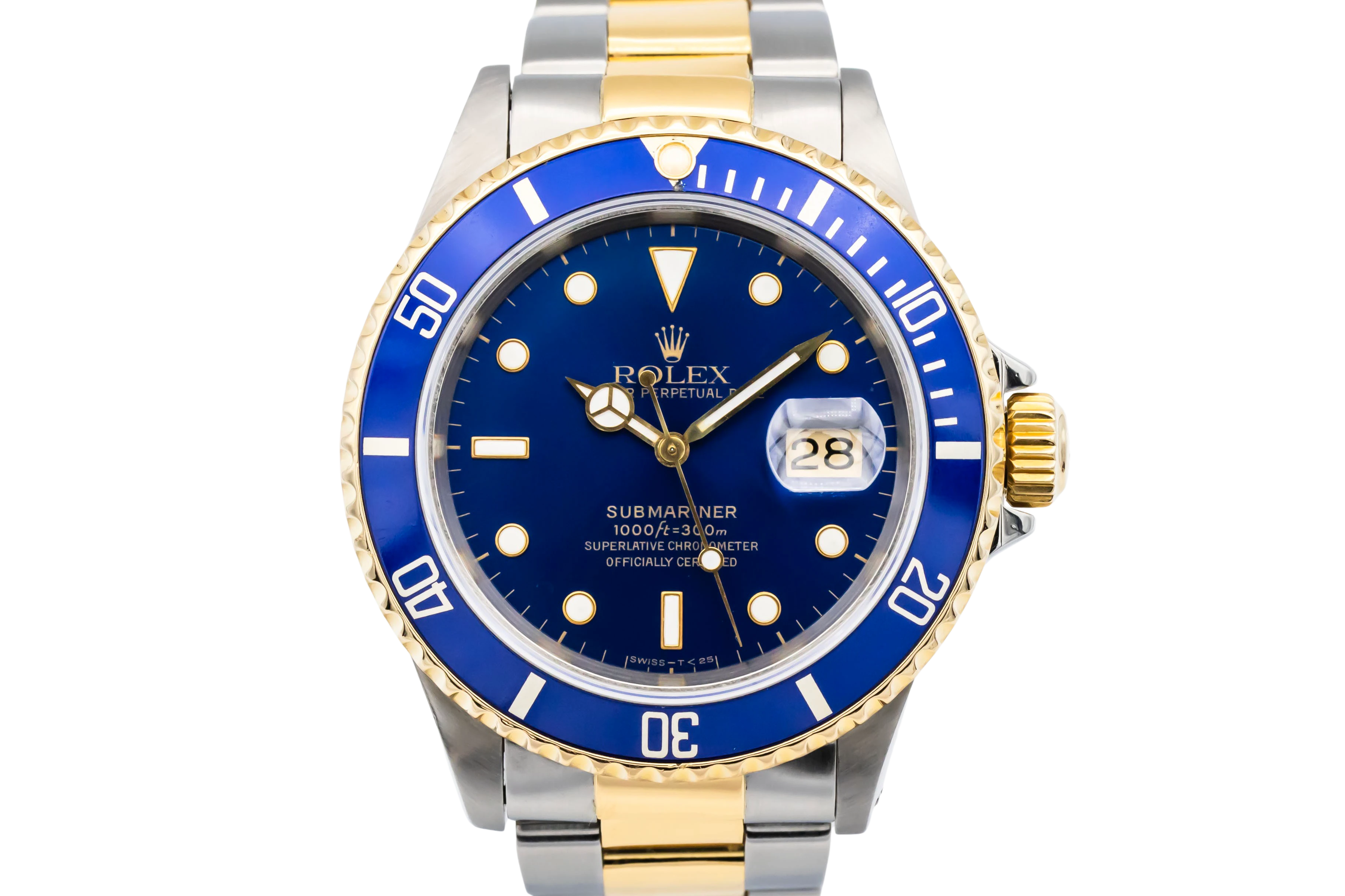 Rolex Submariner Date 40mm Steel & 18ct Yellow Gold Oyster 16613 1993