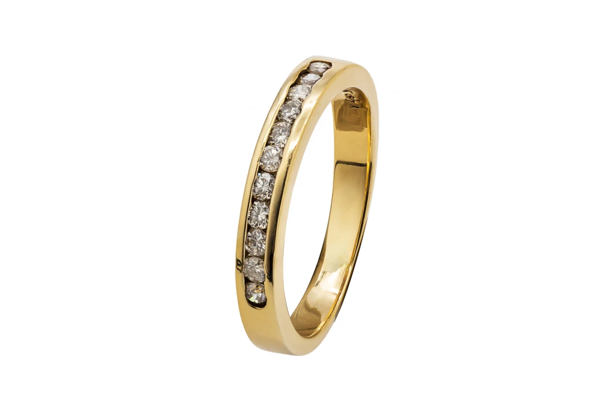 14ct Yellow Gold Diamond Eternity Wedding Band 0.35ct