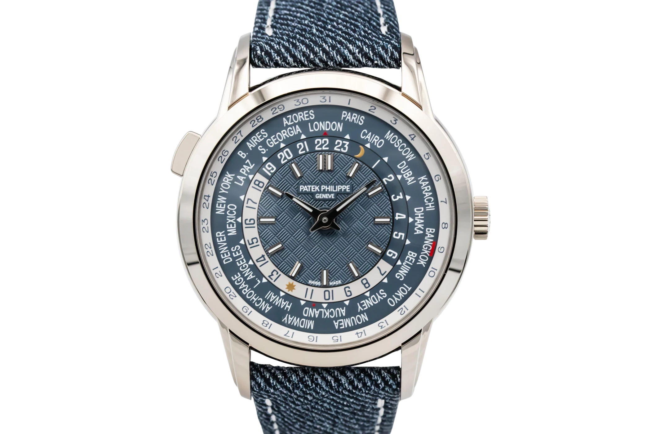 Patek Philippe Complications World Time 40mm Denim Strap 5330G-001 2025