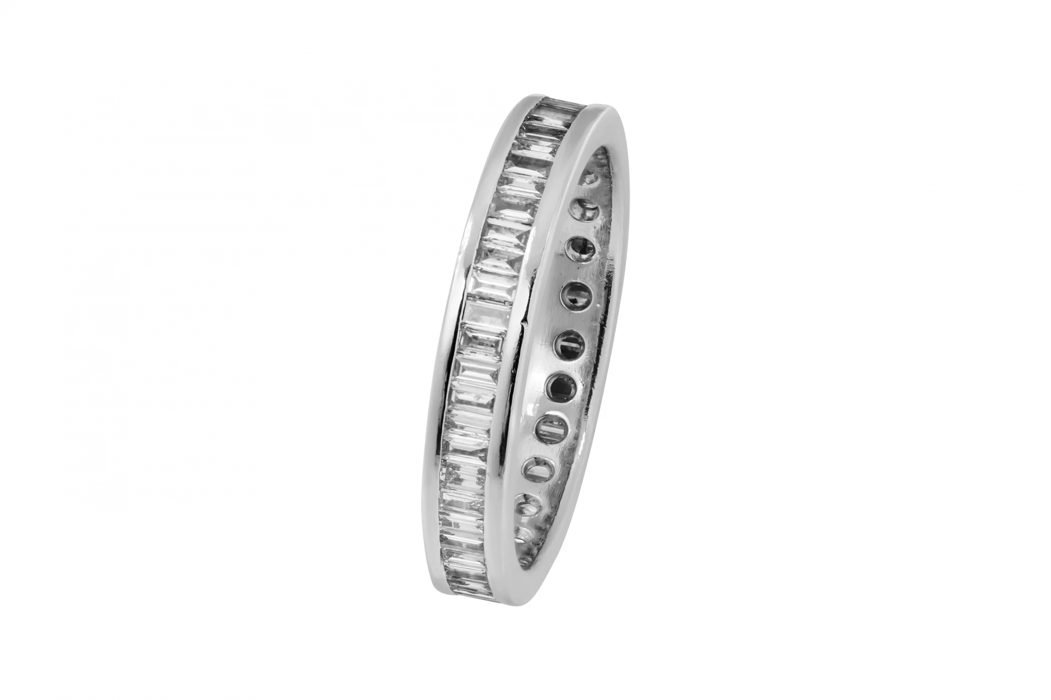 Platinum Diamond Baguette Eternity Ring 0.68ct