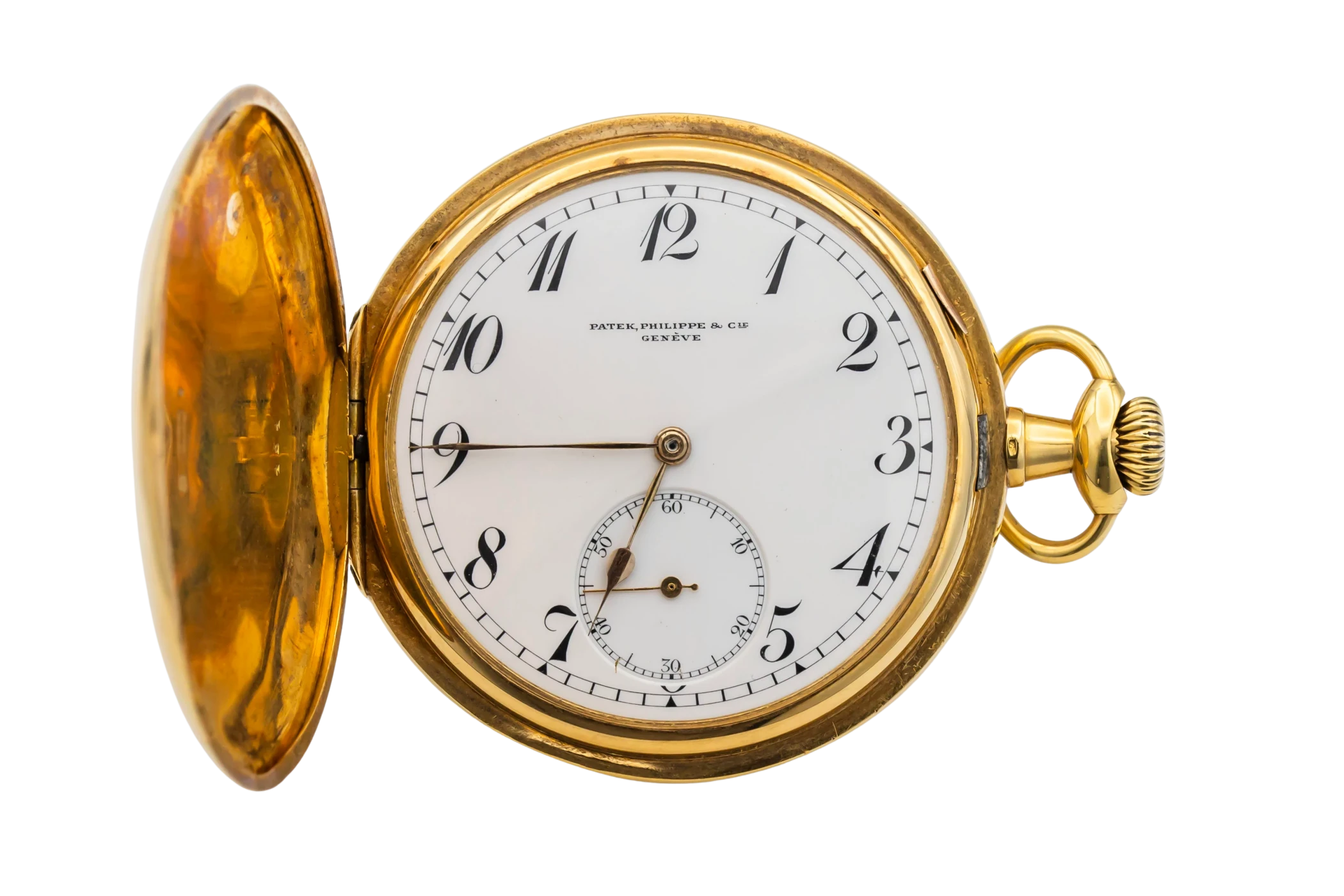 Patek Philippe Hunter Pocket Watch 53mm 18ct Yellow Gold Circa 1915