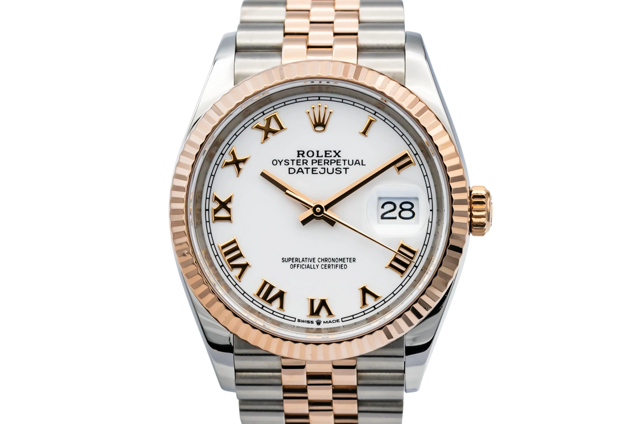 Rolex DateJust 36mm Steel & 18ct Rose Gold Jubilee 126231 2021