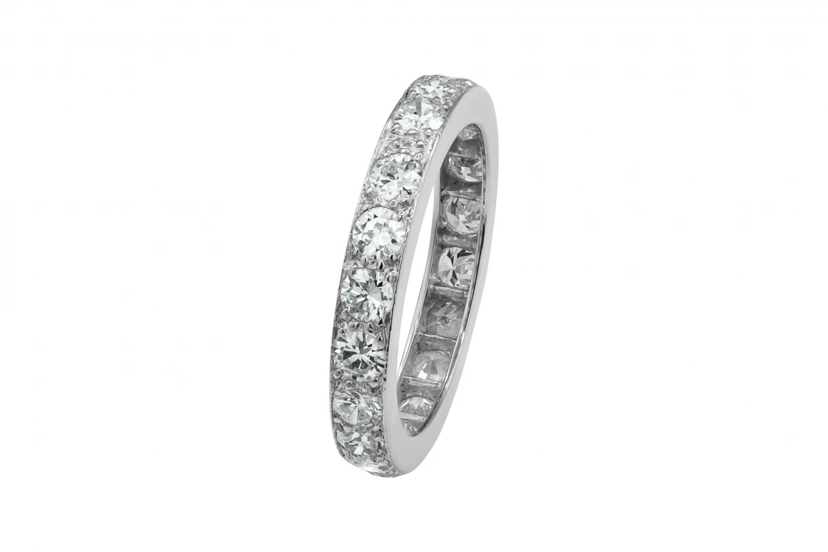 Platinum Eternity Diamond Ring 2.10ct
