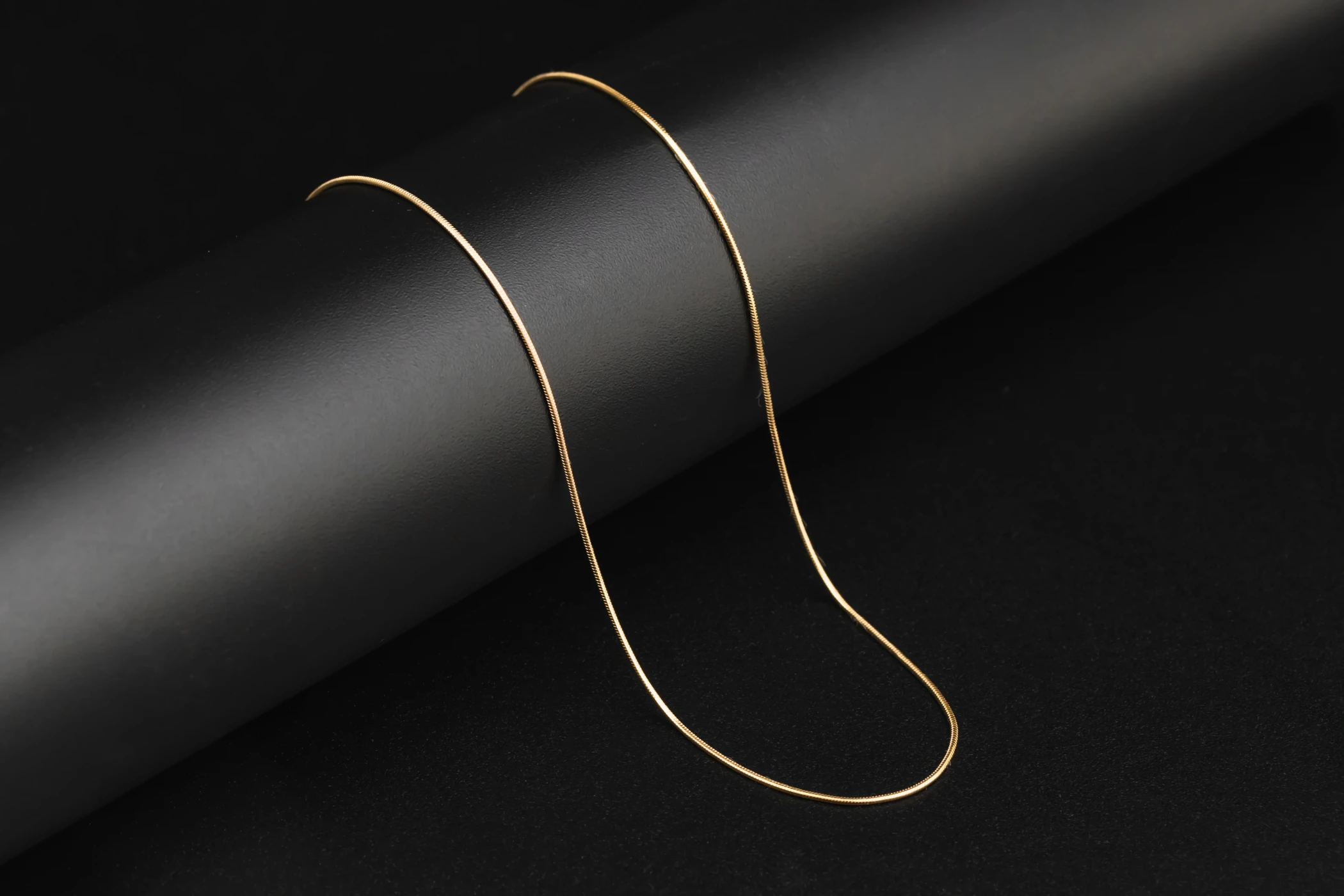 9ct Yellow Gold Snake Link Chain 18" 3.3g