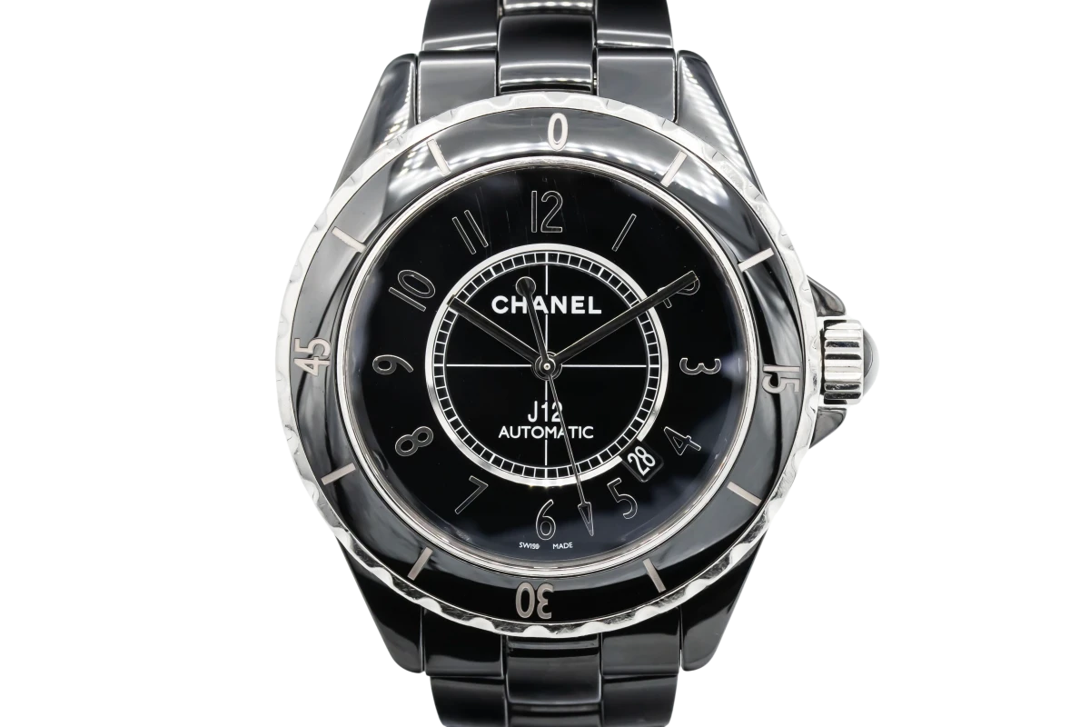 Chanel J12 38mm Black Ceramic Bracelet H0685 Circa 2006