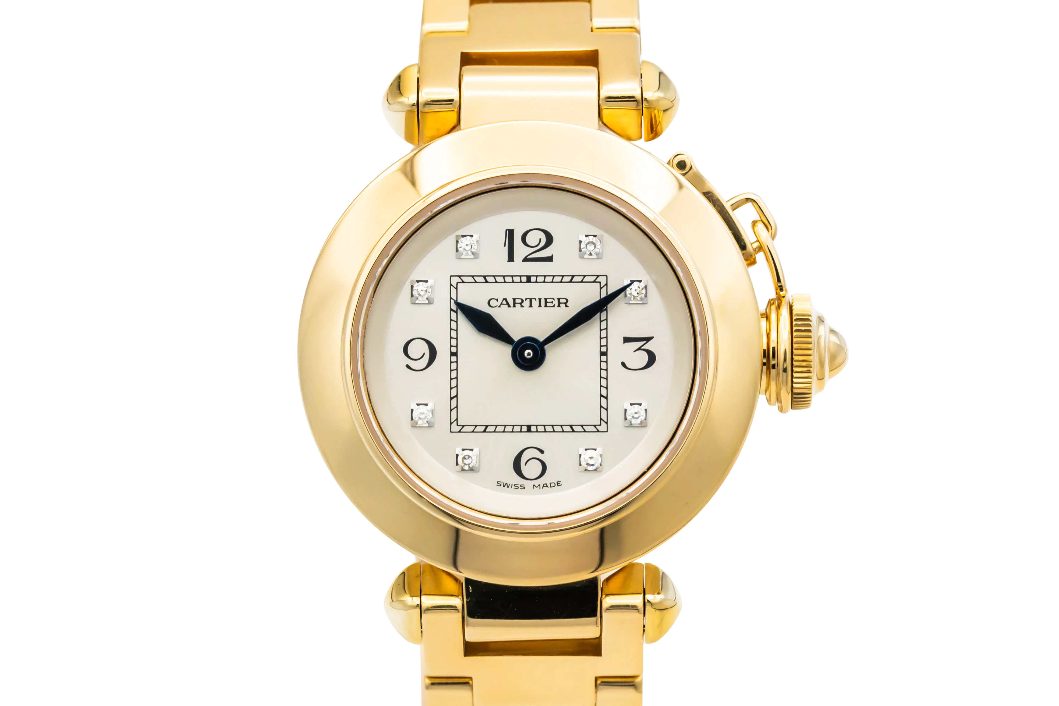 Cartier Pasha Miss Pasha 27mm 18ct Yellow Gold WJ124016/3132 Circa 2010