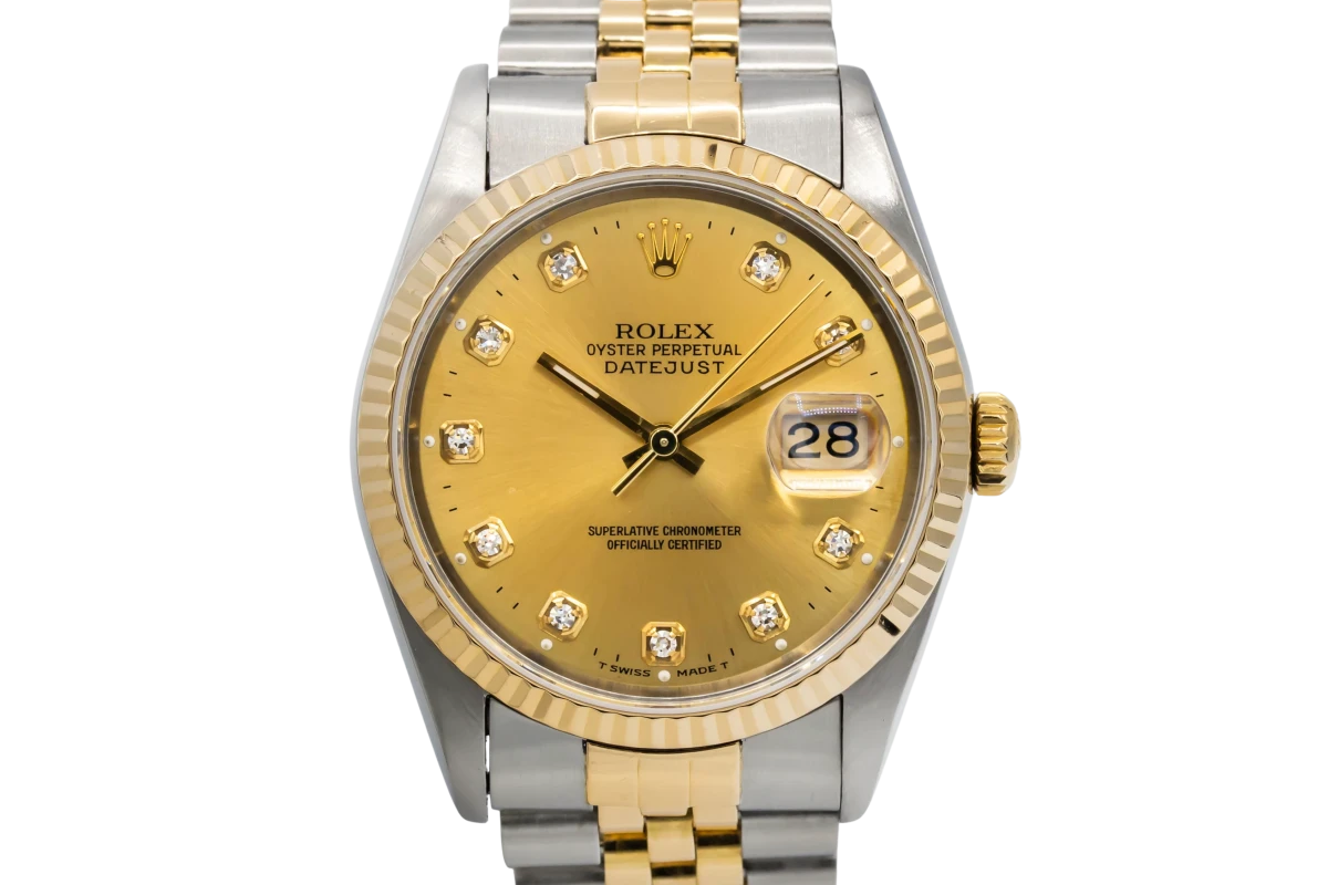 Rolex DateJust 36mm Steel & 18ct Yellow Gold Jubilee 16233 1995