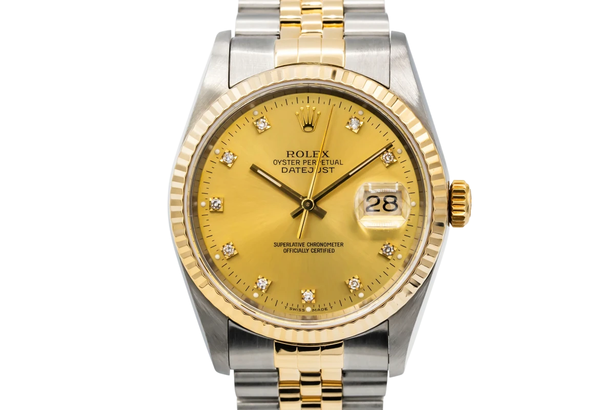 Rolex DateJust 36mm Steel & 18ct Yellow Gold Jubilee 16233 1991
