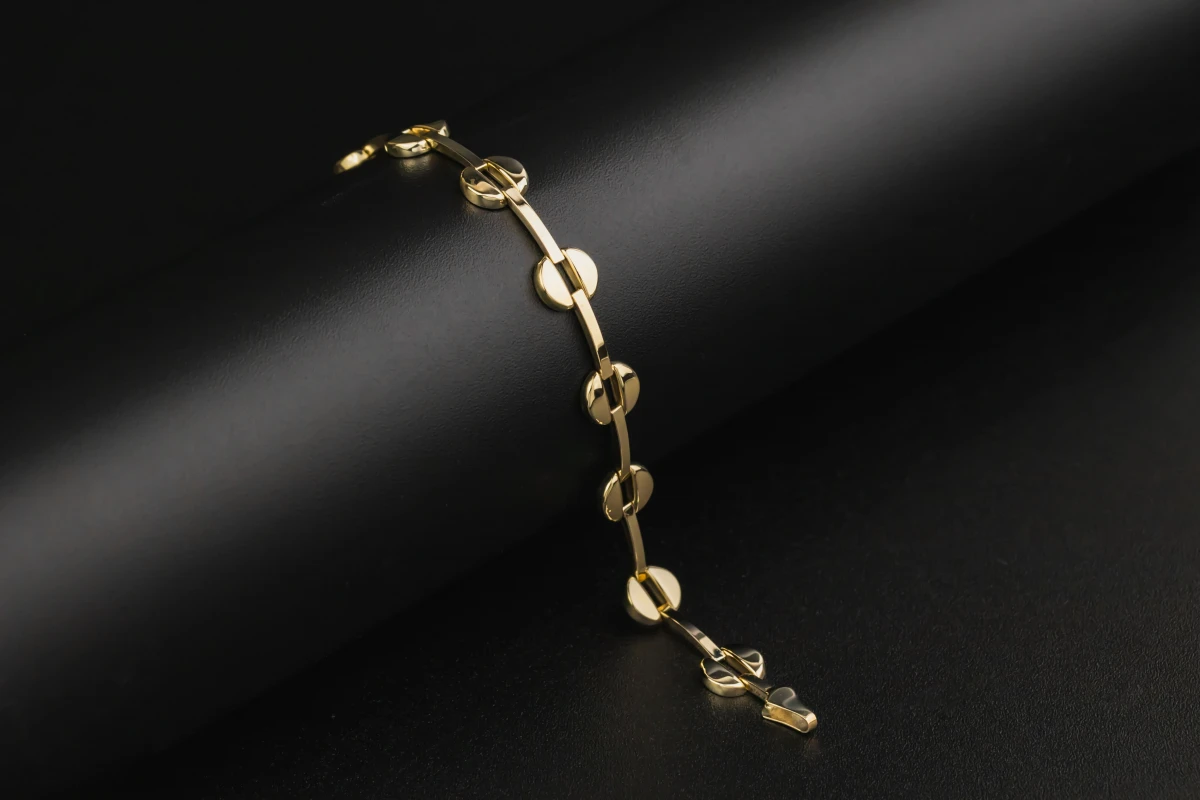 9ct Yellow Gold Bracelet 7.5" 5.4g