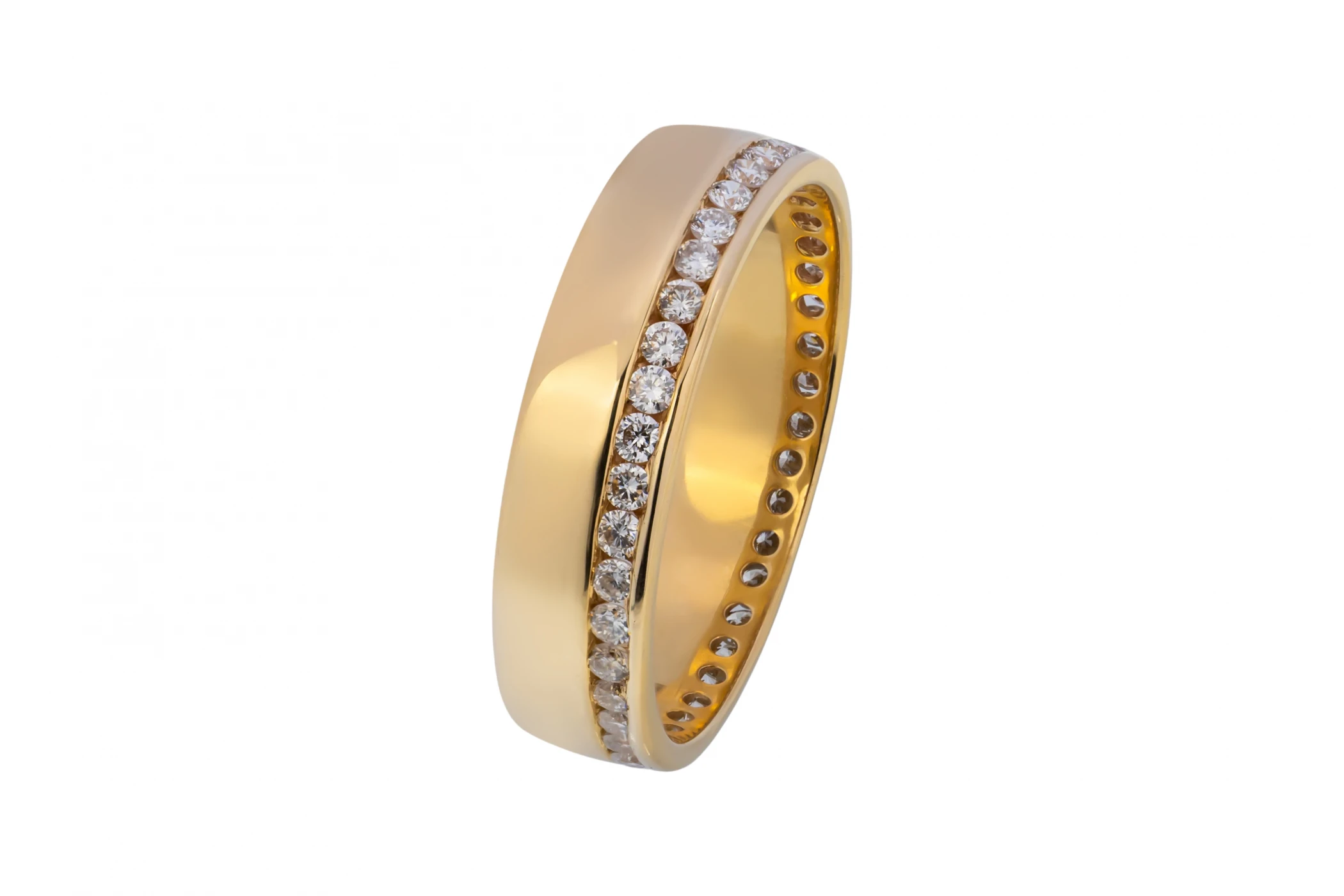 18ct Yellow Gold Diamond Wedding Band 0.48ct