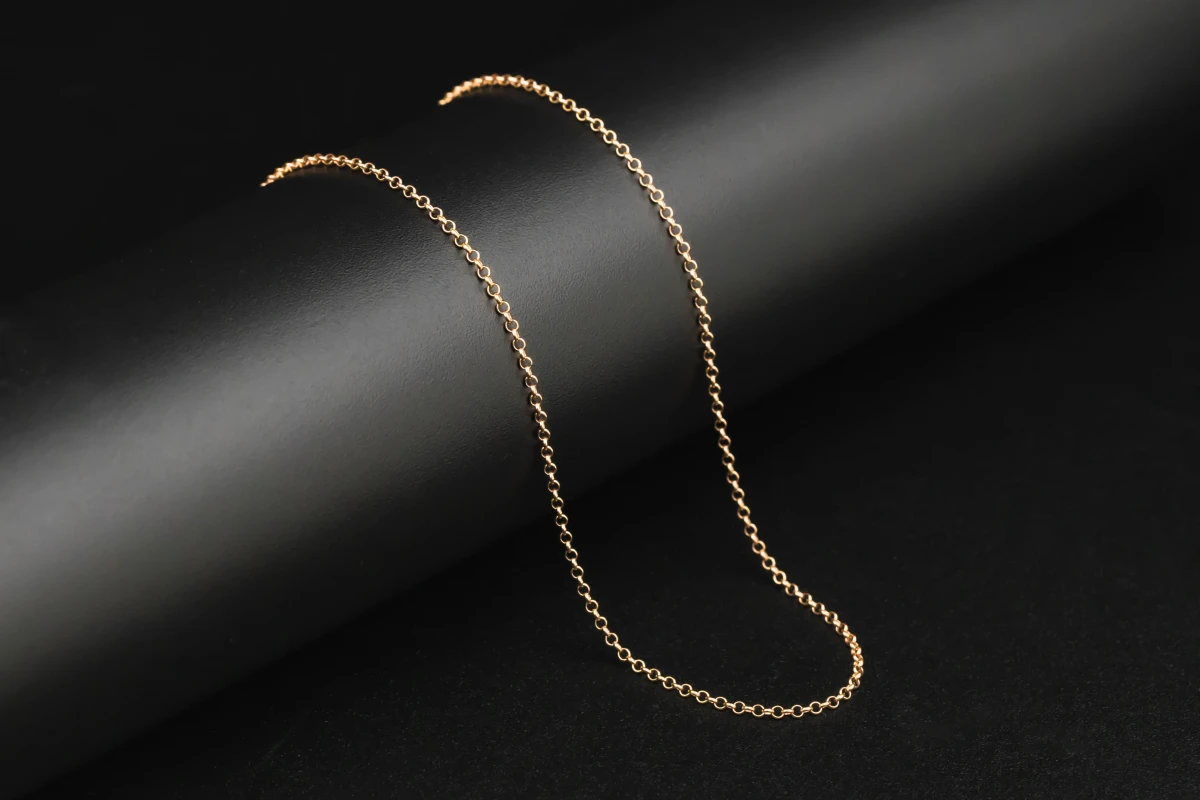 9ct Rose Gold Belcher Chain 15" 1.8g